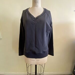 Lululemon Athletica Charcoal V-Neck Sweatshirt